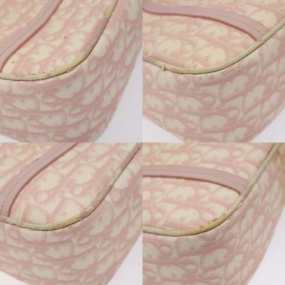 DIOR Trotter Canvas Romantic Chain Bag Pvc Pink Silver - Picture 10 of 12